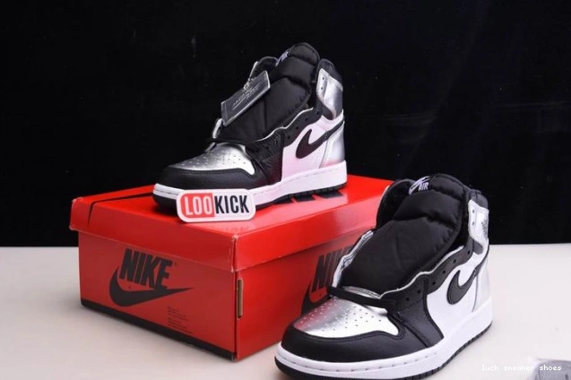 Rep LUCY HIGH WMNS CD0461-001 OG AIR SILVER JORDAN TOE 1 0722